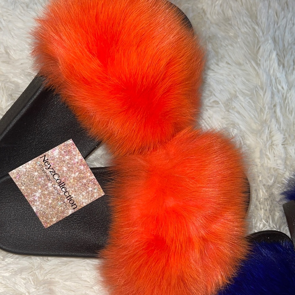 Fox fur Slide!!! BRAND NEW‼️‼️